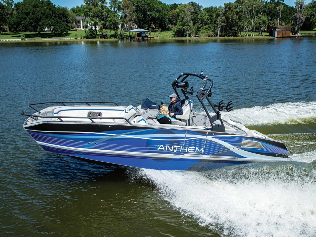 Anthem Karma 23 on a lake
